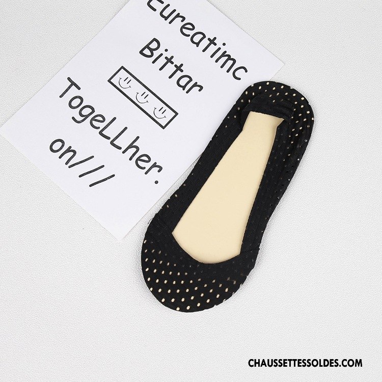 Bas Bas De Soie Femme Invisible Chaussette Dame Nouvelles Arrivées Silicone 100% Coton Rose