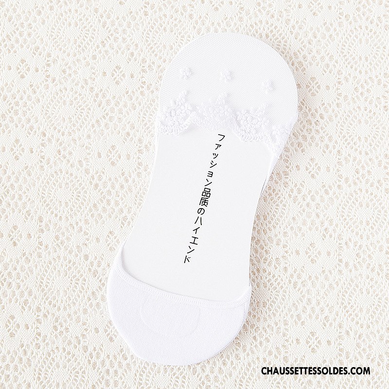Bas Bas De Soie Femme Invisible Dame Couleur Chaussette Silicone Soie De Glace Gris Clair