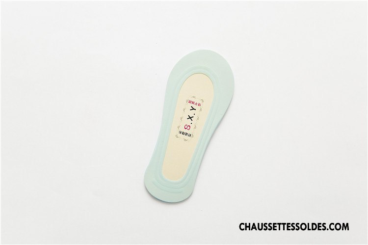 Bas Bas De Soie Femme Invisible Le Nouveau Soie De Glace Anti-off Chaussette Pas De Traces Vert Clair