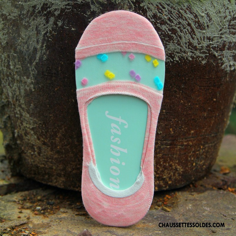 Bas Bas De Soie Femme Le Nouveau Silicone Chaussette Basse Coupée Été Antidérapant Invisible Bleu
