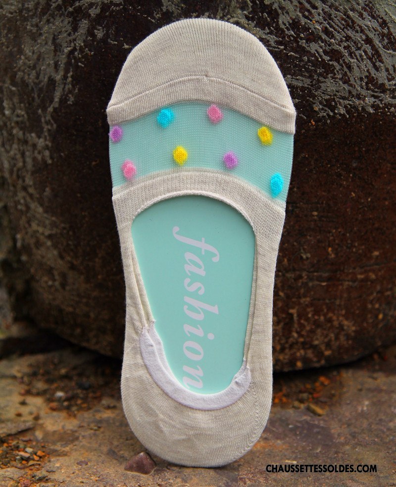 Bas Bas De Soie Femme Le Nouveau Silicone Chaussette Basse Coupée Été Antidérapant Invisible Bleu