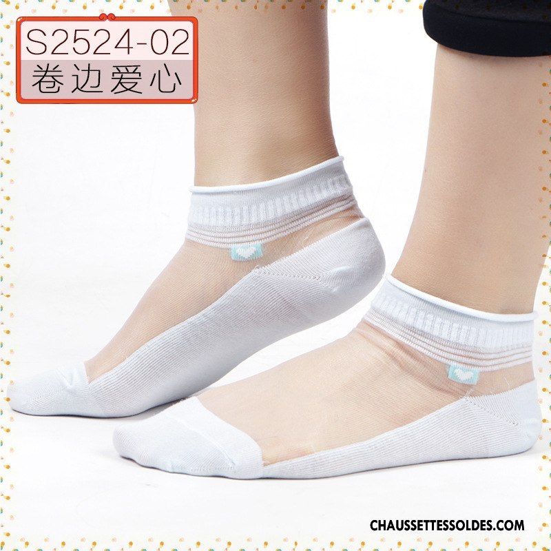 Bas Bas De Soie Femme Matelassé Respirant Basse Papillon Chaussette De Noël Chaussette Courte Noir Clair