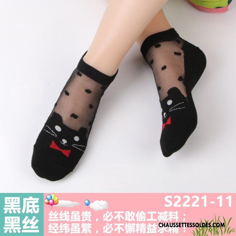 Bas Bas De Soie Femme Matelassé Respirant Chaussette Le Nouveau Chaussette De Noël Dame Noir Argent
