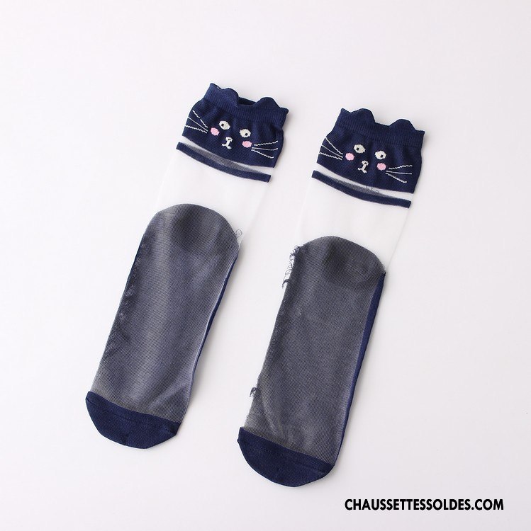 Bas Bas De Soie Femme Milieu Été Chaussette Chaussette De Noël Printemps Charmant Noir