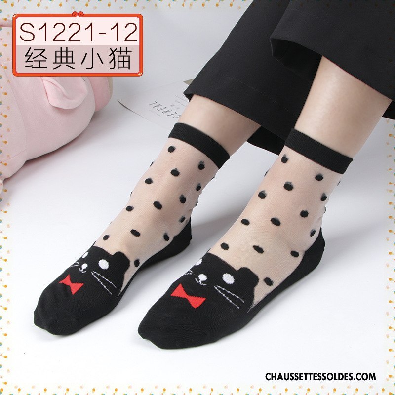 Bas Bas De Soie Femme Nouvelles Arrivées Sexy Antidérapant Chaussette Anti-off Printemps Noir