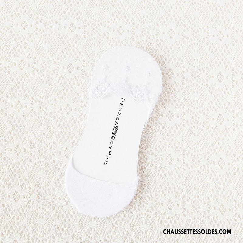 Bas Bas De Soie Femme Pas De Traces Silicone Invisible Chaussette Dimensionnel Antidérapant Clair