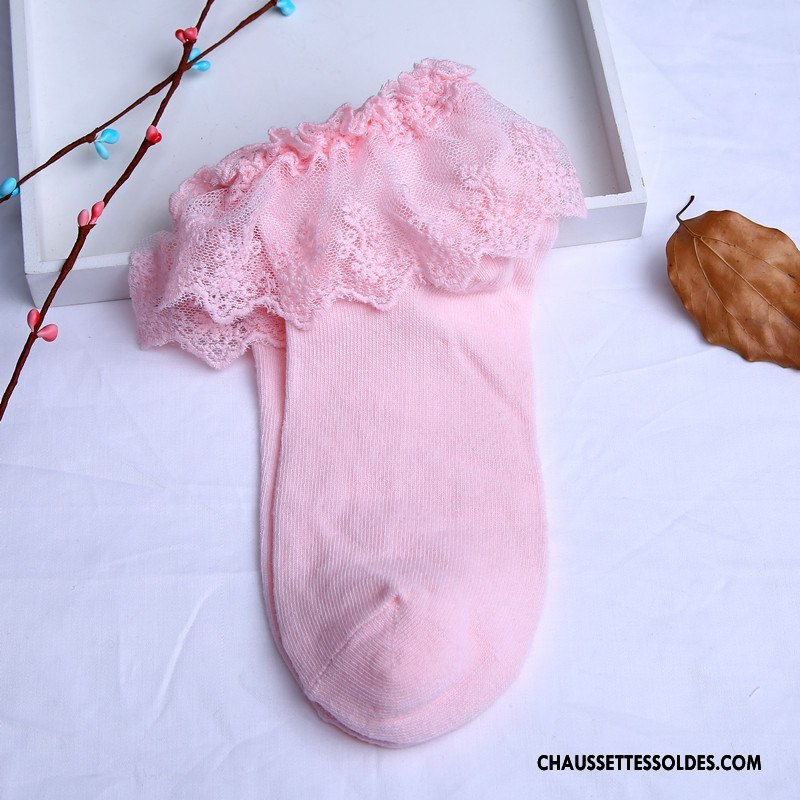 Bas Bas De Soie Femme Princesse Printemps Chaussette L'automne Dentelle Matelassé Couleurs De Bonbons Violet