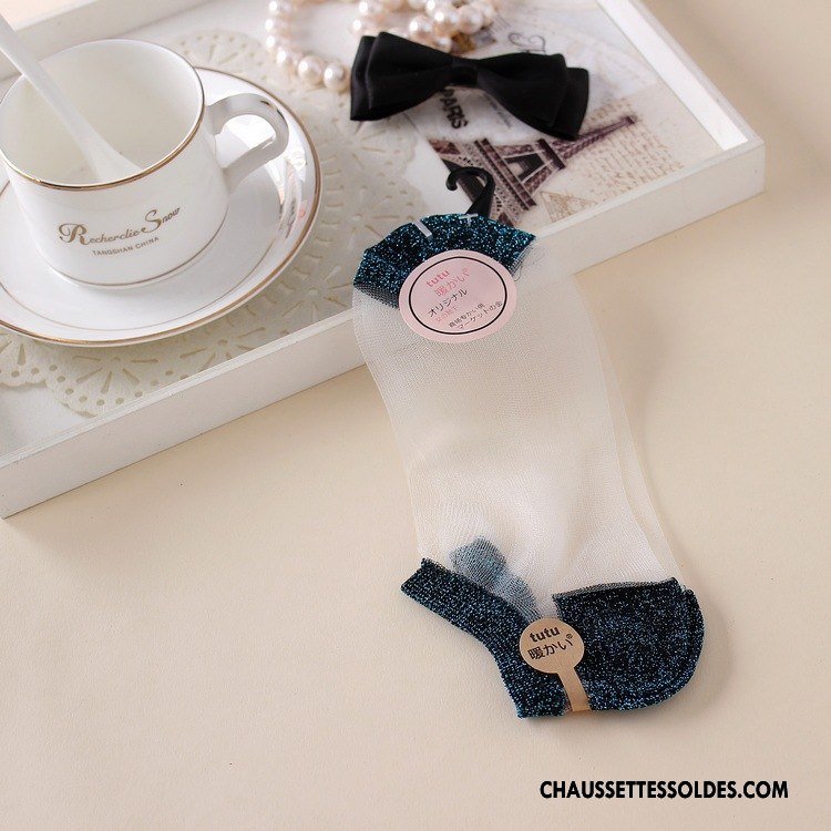 Bas Bas De Soie Femme Printemps Chaussette Basse Coupée Doux Nouvelles Arrivées Été Blanc