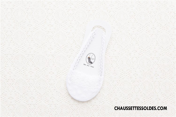 Bas Bas De Soie Femme Printemps Dentelle Le Nouveau Chaussette Invisible Matelassé Argent Gris