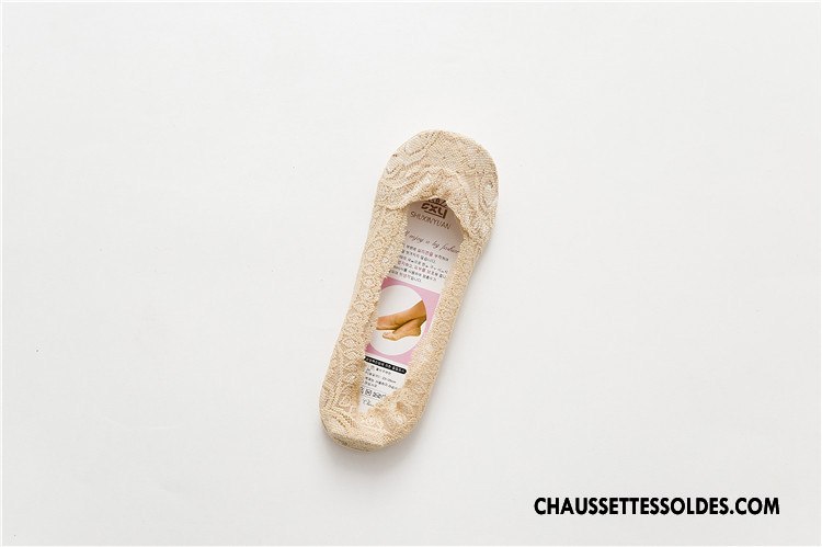 Bas Bas De Soie Femme Printemps Nouvelles Arrivées Invisible Été Dentelle Chaussette Courte Gris