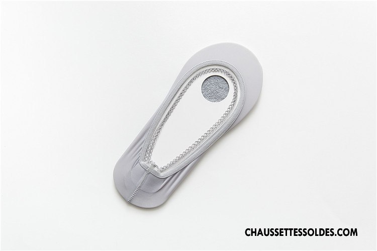 Bas Bas De Soie Femme Respirant Chaussette Légère Invisible Été Dame Blanc