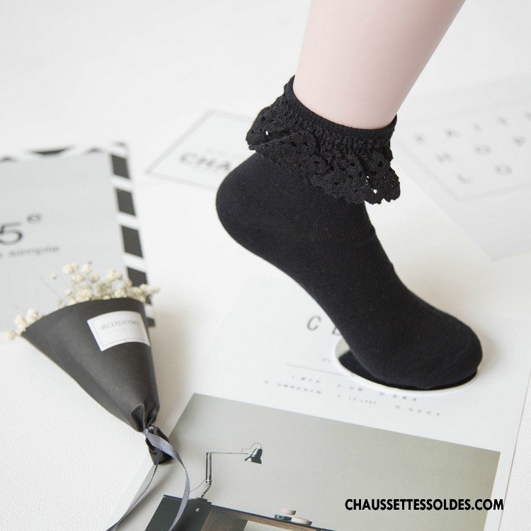 Bas Bas De Soie Femme Respirant Creux Guipure Dame L'automne Anti-odeur Chaussette Jaune