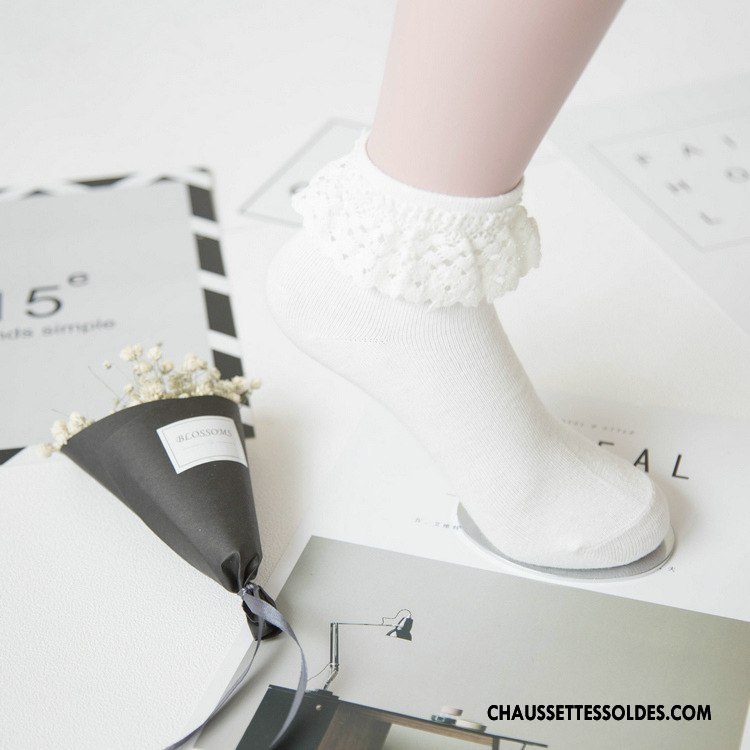 Bas Bas De Soie Femme Respirant Creux Guipure Dame L'automne Anti-odeur Chaussette Jaune