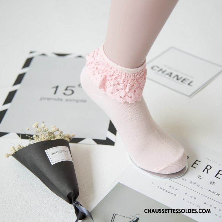 Bas Bas De Soie Femme Respirant Creux Guipure Dame L'automne Anti-odeur Chaussette Jaune
