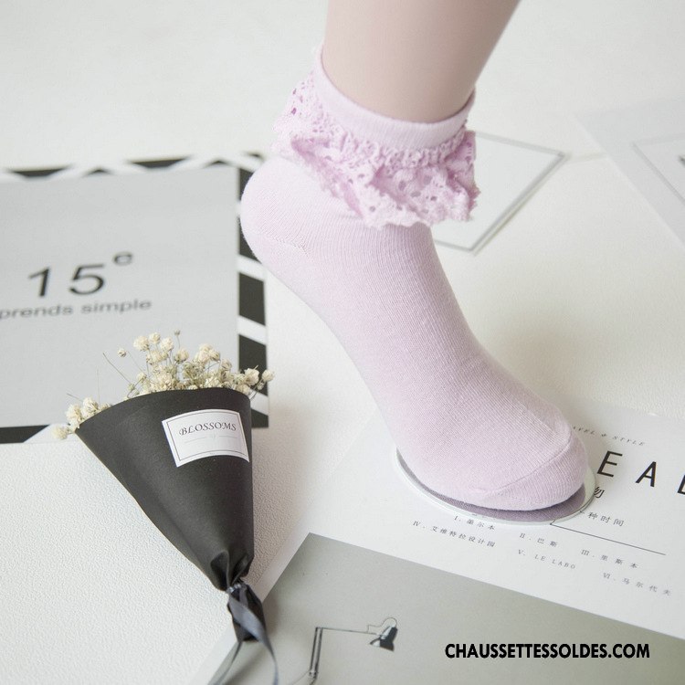 Bas Bas De Soie Femme Respirant Creux Guipure Dame L'automne Anti-odeur Chaussette Jaune