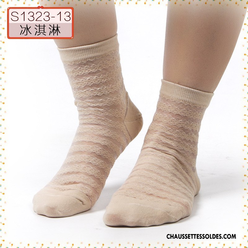 Bas Bas De Soie Femme Sexy Chaussette De Noël Cristal Fleurs Anti-off Ajouter Du Coton Noir