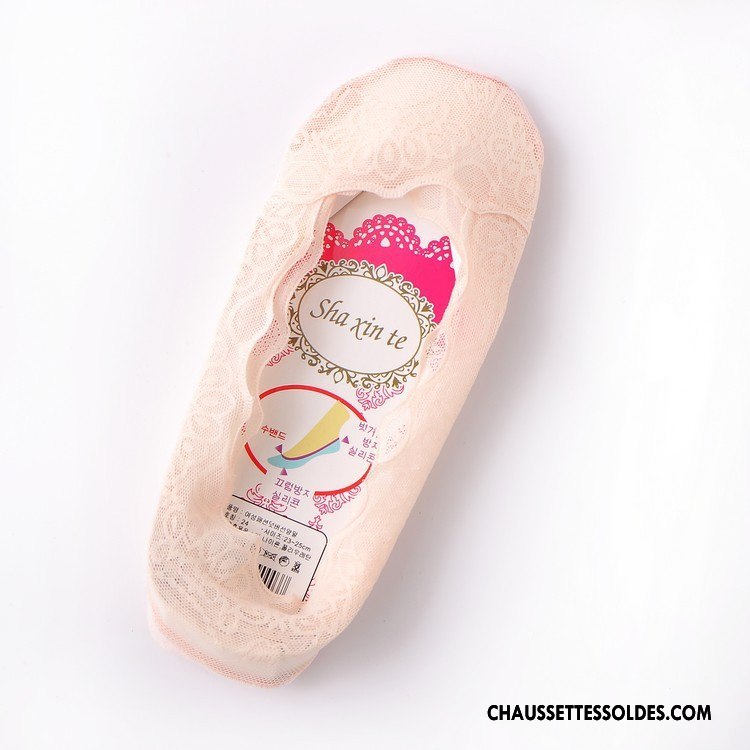 Bas Bas De Soie Femme Sexy En Maille Chaussette Dentelle Chaussette Basse Coupée Silicone Blanc