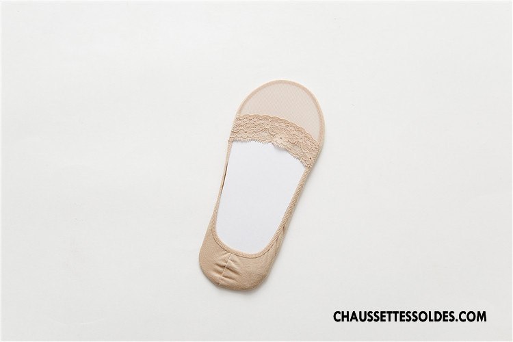 Bas Bas De Soie Femme Simple Dentelle Invisible Style Chaud Chaussette Été