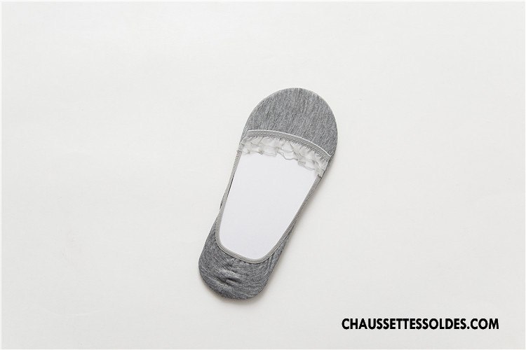 Bas Bas De Soie Femme Simple Dentelle Invisible Style Chaud Chaussette Été