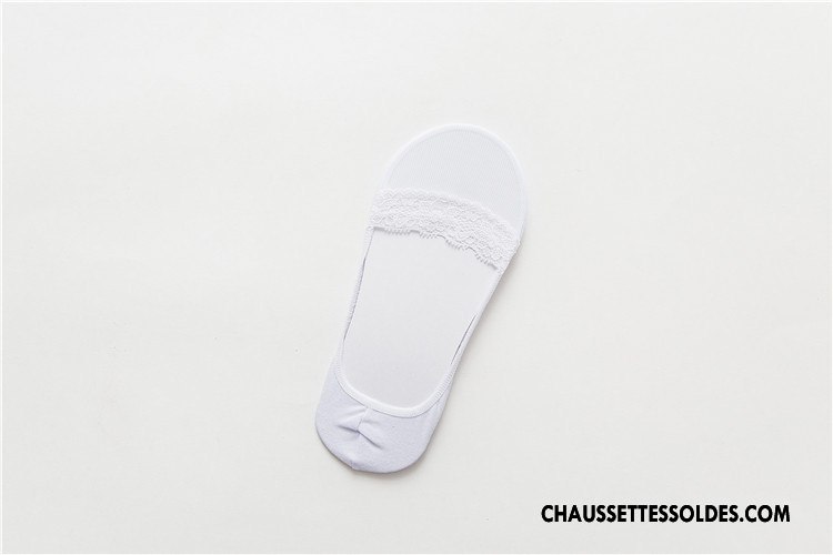 Bas Bas De Soie Femme Simple Dentelle Invisible Style Chaud Chaussette Été