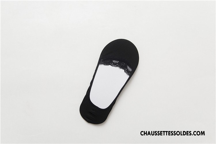 Bas Bas De Soie Femme Simple Dentelle Invisible Style Chaud Chaussette Été