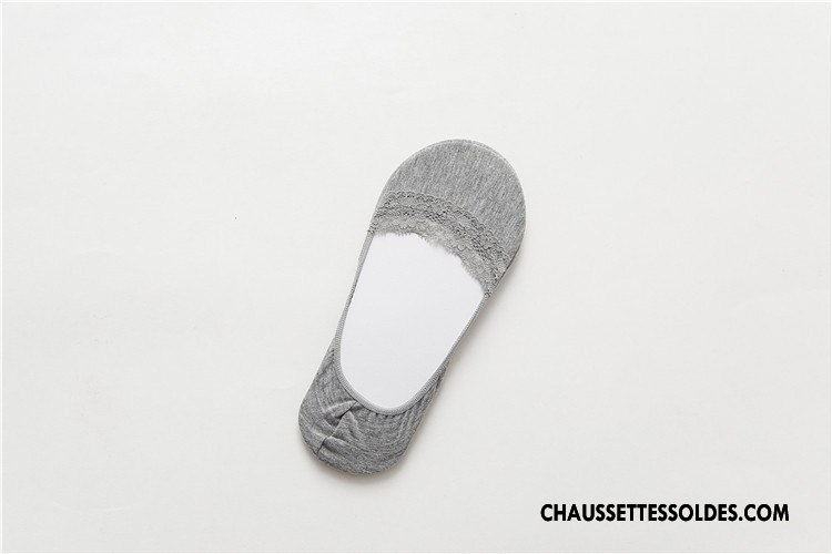 Bas Bas De Soie Femme Simple Dentelle Invisible Style Chaud Chaussette Été