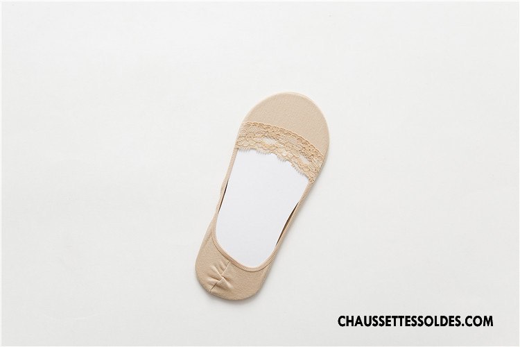 Bas Bas De Soie Femme Simple Dentelle Invisible Style Chaud Chaussette Été