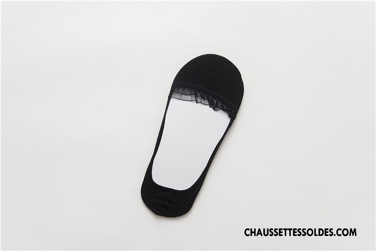 Bas Bas De Soie Femme Simple Dentelle Invisible Style Chaud Chaussette Été