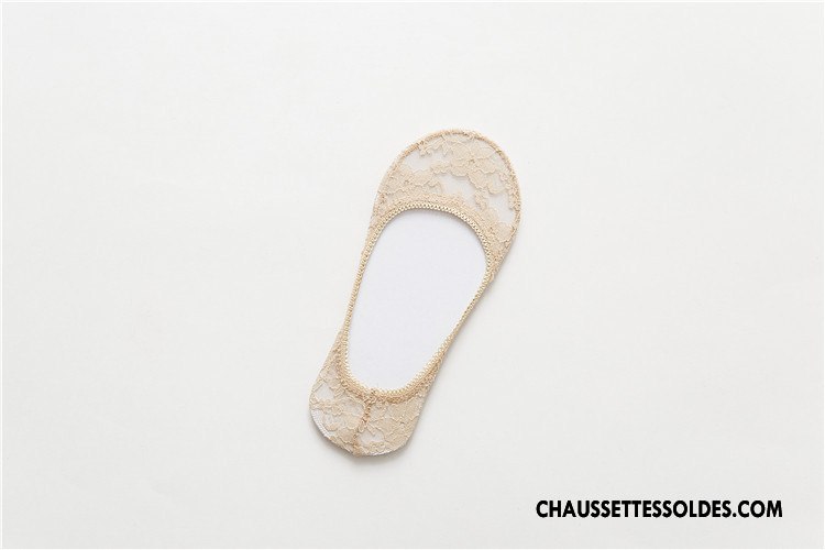 Bas Bas De Soie Femme Tous Les Assortis Printemps Invisible Chaussette Chaussette Courte Dentelle Gris