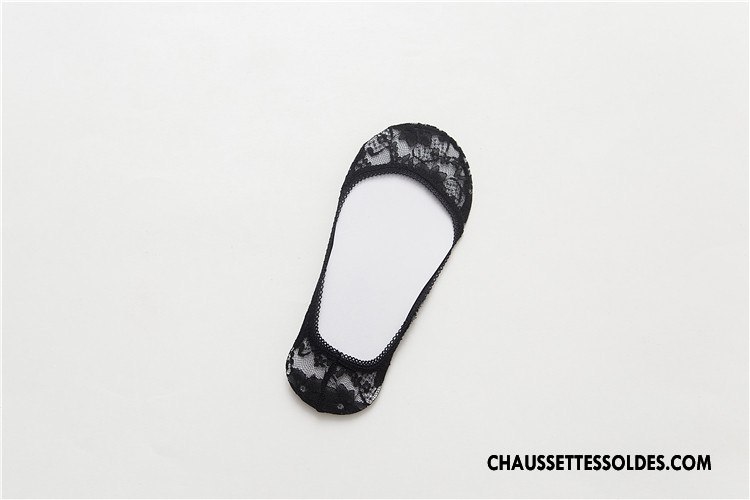 Bas Bas De Soie Femme Tous Les Assortis Printemps Invisible Chaussette Chaussette Courte Dentelle Gris