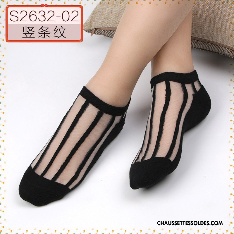 Bas Bas De Soie Femme Vent D'université Chaussette Courte Absorber La Sueur Dame Antidérapant Cristal Bleu
