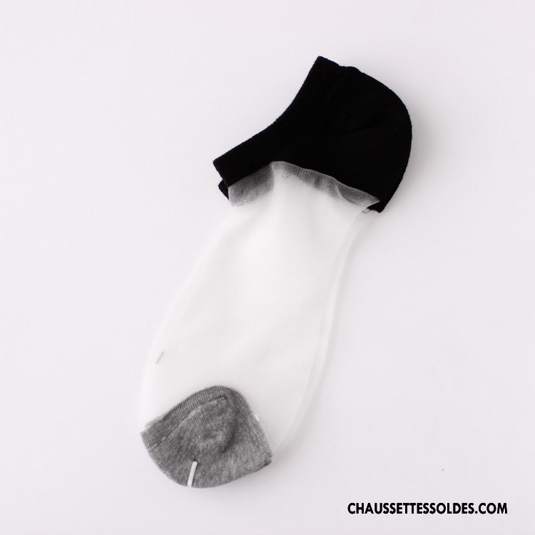 Bas Bas De Soie Femme Été Légère Cristal Le Nouveau Chaussette Dame Couleurs Mixtes Bleu