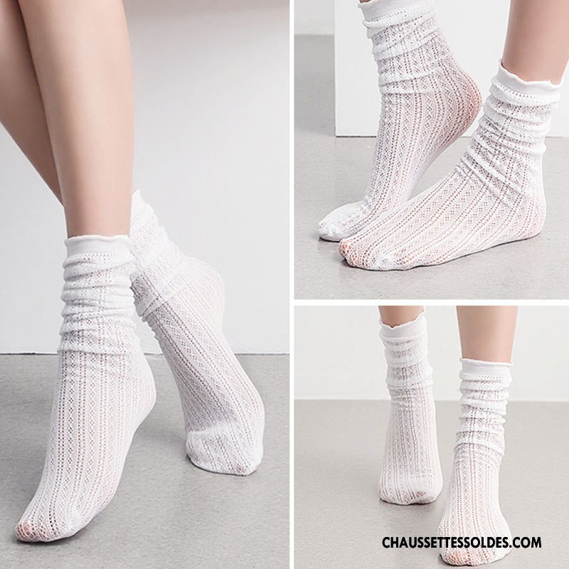 Bas Bas De Soie Femme Été Tendance Milieu Légère Engrener Chaussette Vert
