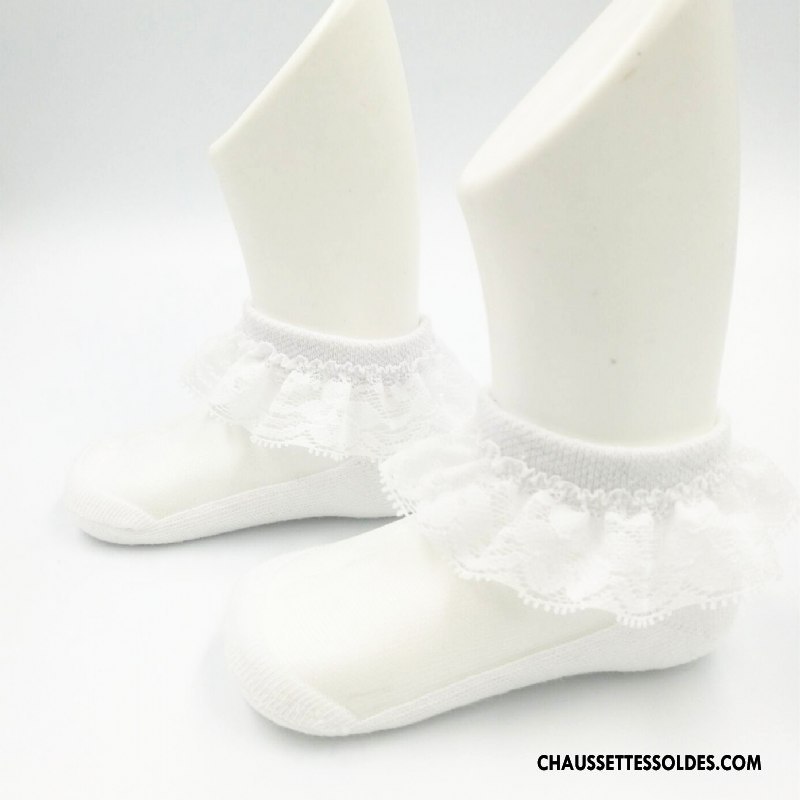 Bas Bas De Soie Fille Chaussette Courte Cristal Enfant Doux Dentelle Chaussette De Noël Jaune