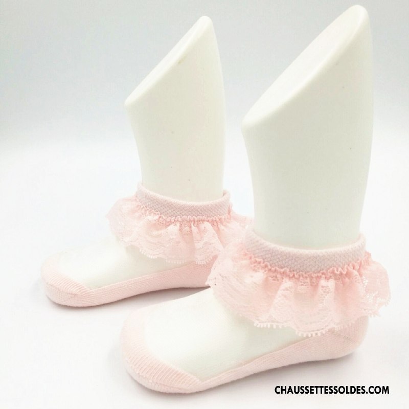 Bas Bas De Soie Fille Chaussette Courte Cristal Enfant Doux Dentelle Chaussette De Noël Jaune