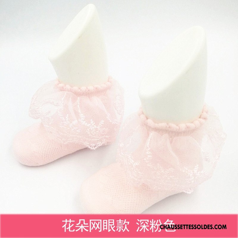 Bas Bas De Soie Fille Chaussette Dentelle Enfant Printemps Princesse Bébé Jaune