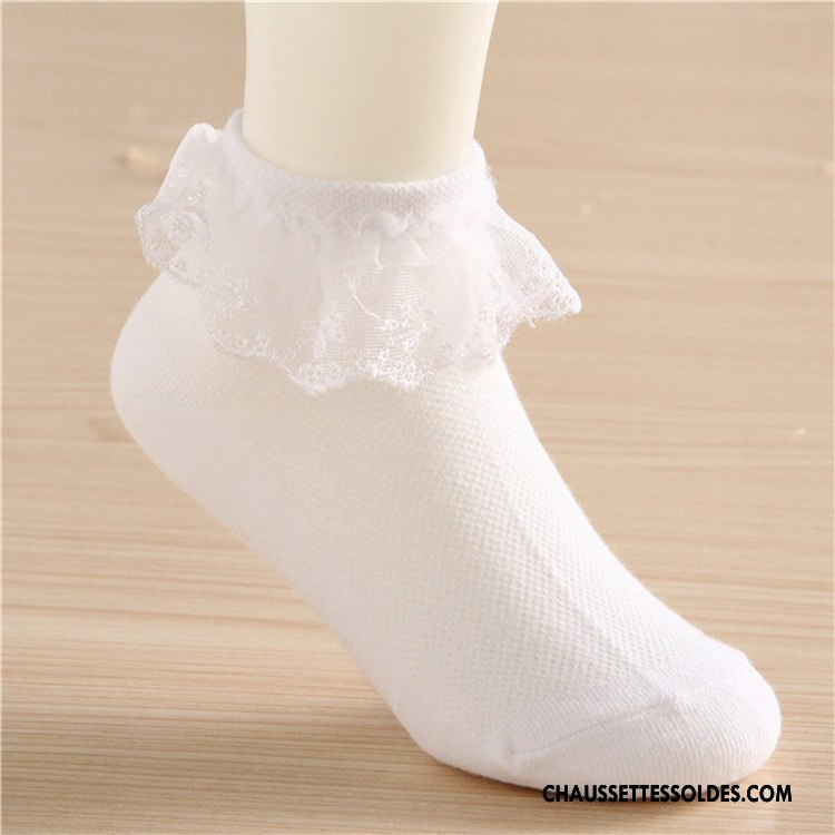 Bas Bas De Soie Fille Chaussette Dentelle Femme Enfant Engrener Princesse Blanc Rose