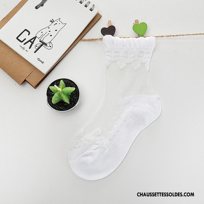 Bas Bas De Soie Fille Cuisse Fishnet Femme Cristal Enfant Très Mince Chaussette Pure Jaune