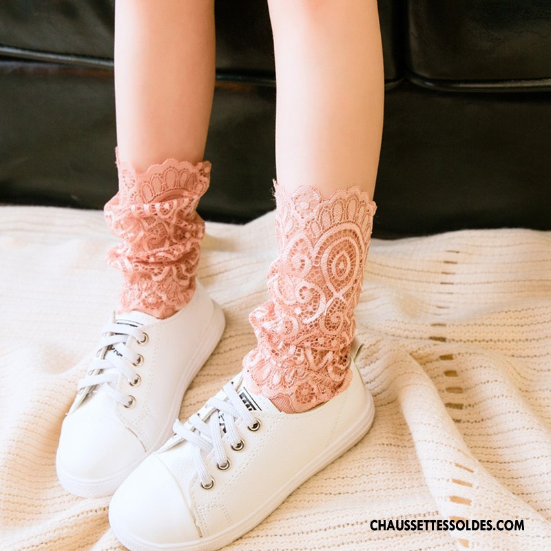 Bas Bas De Soie Fille Dentelle Femme Tendance Chaussette Enfant Le Nouveau
