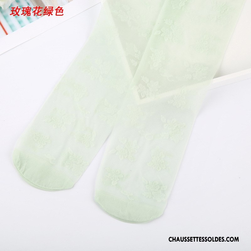 Bas Bas De Soie Fille Enfant Femme Collant Panty Très Mince Invisible Été Blanc