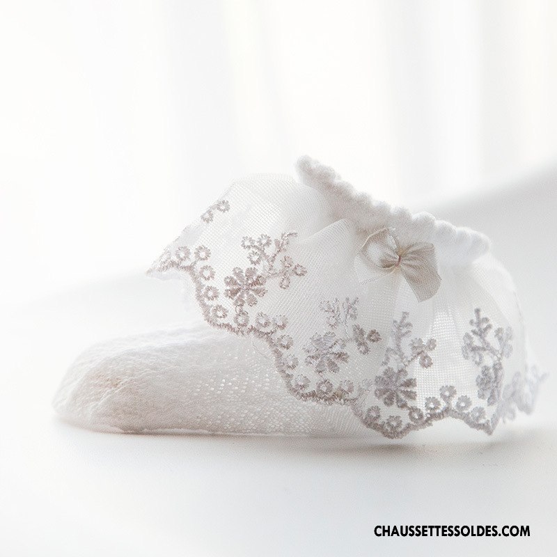 Bas Bas De Soie Fille Le Nouveau Courte Enfant Bébé Femme Chaussette Blanc