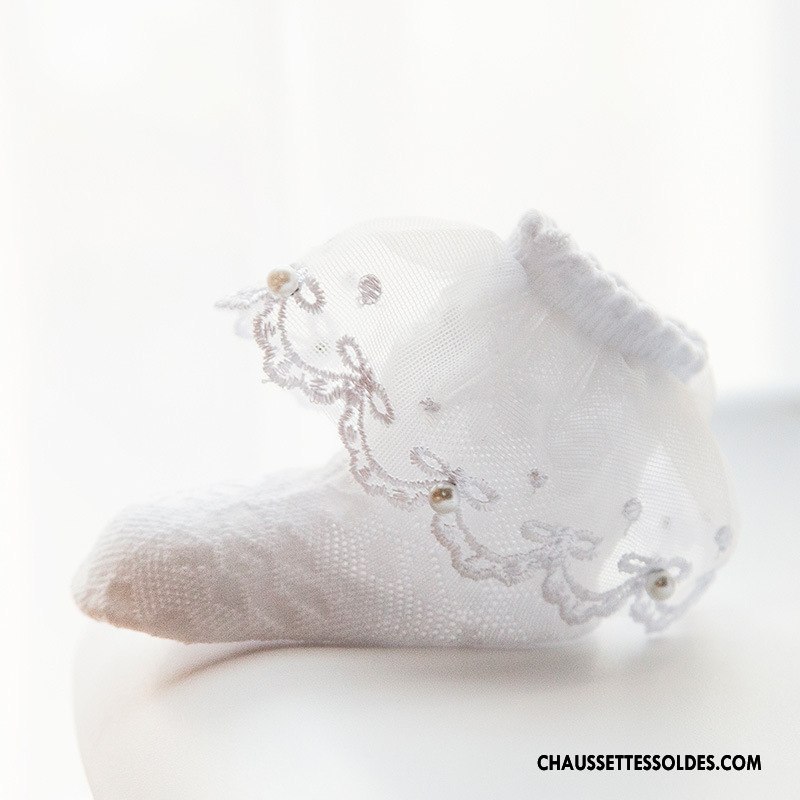 Bas Bas De Soie Fille Le Nouveau Courte Enfant Bébé Femme Chaussette Blanc