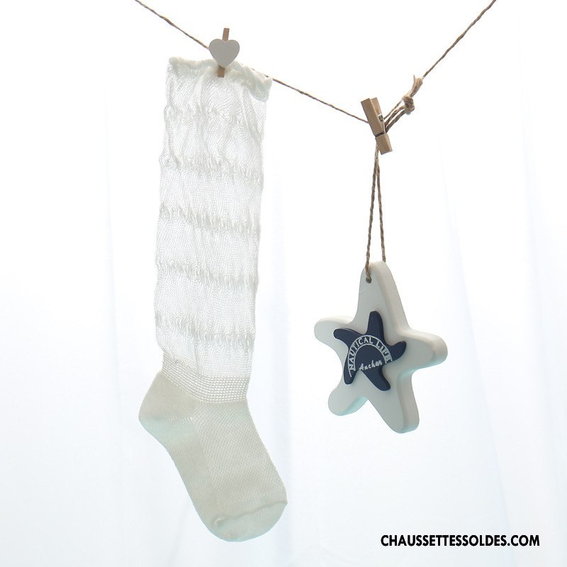 Bas Bas De Soie Fille Long Stock Engrener Chaussette Bébé Crème Solaire Printemps Violet
