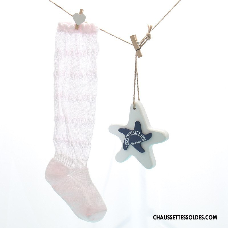 Bas Bas De Soie Fille Long Stock Engrener Chaussette Bébé Crème Solaire Printemps Violet