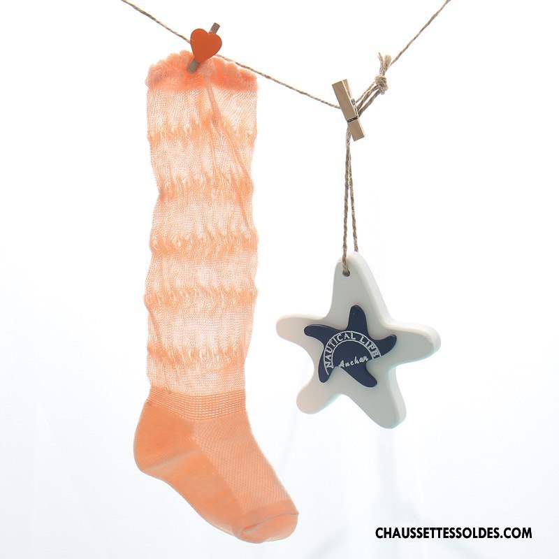 Bas Bas De Soie Fille Long Stock Engrener Chaussette Bébé Crème Solaire Printemps Violet
