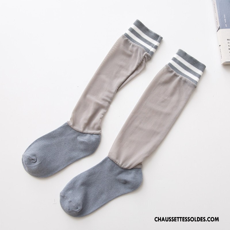 Bas Bas De Soie Fille Princesse Été Printemps Enfant Chaussette Yarn Net Blanc