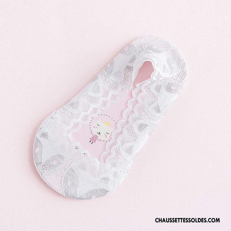 Bas Bas De Soie Fille Renard Chaussette Chaussette Basse Coupée Respirant Charmant Invisible Gris