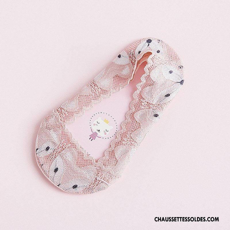Bas Bas De Soie Fille Renard Chaussette Chaussette Basse Coupée Respirant Charmant Invisible Gris