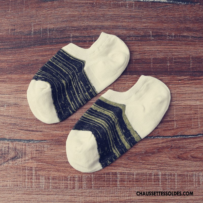 Chaussette Basse Femme 100% Coton Style National Chaussette Courte Personnalité Le Nouveau Dame Couleurs Mixtes Vert