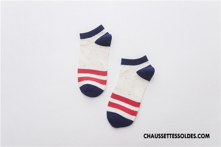 Chaussette Basse Femme 100% Coton Yarn Chaussette Courte Chaussette Basse Coupée Couleur Le Nouveau Couleurs De Bonbons Pure Rouge